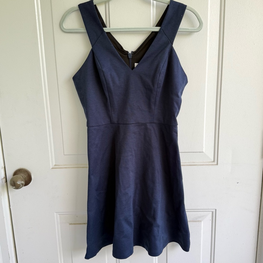 BCBGeneration Navy Fit & Flare Dress – Size 8‎ BNWT